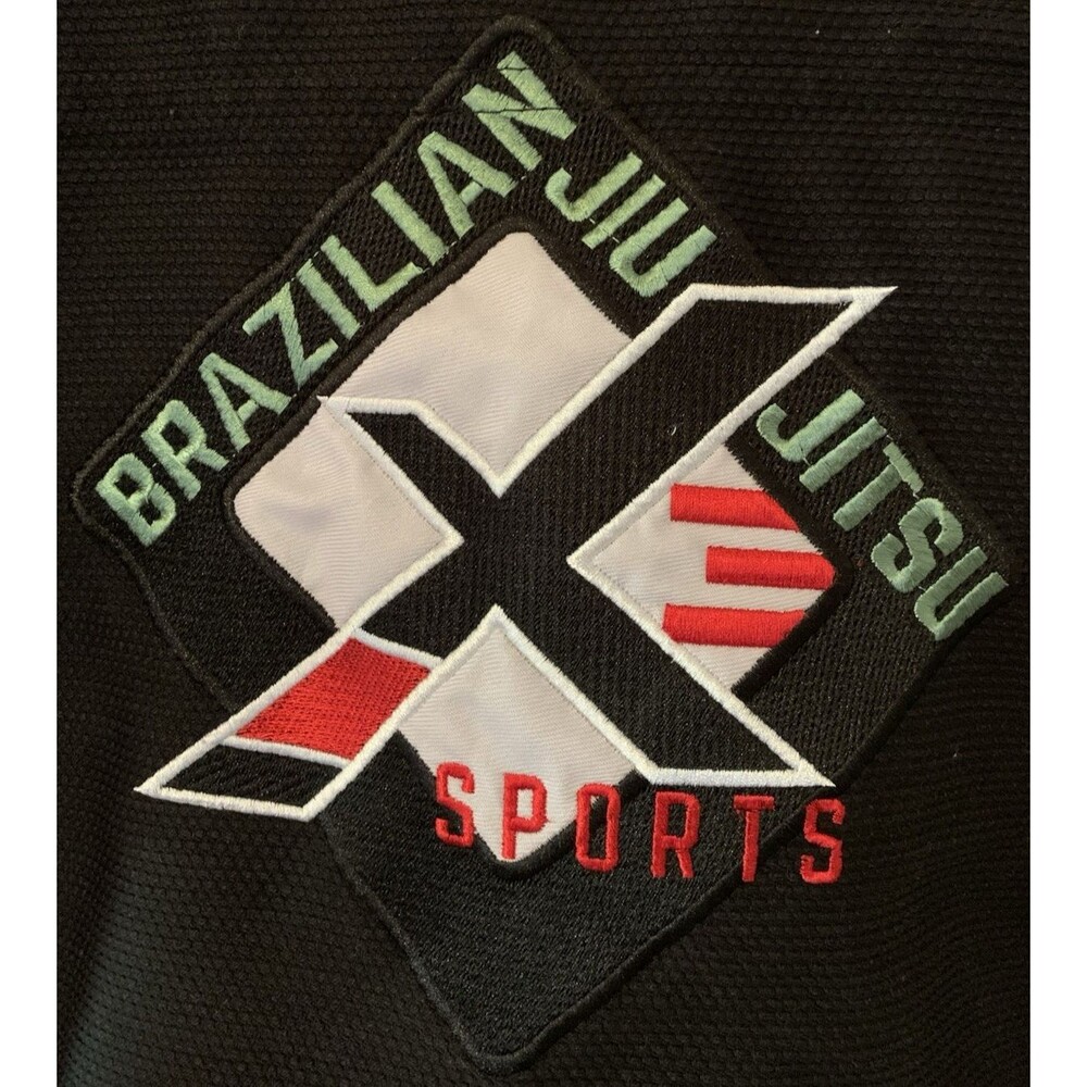 X Sports Brazilian Jiu Jitsu Embroidered Team Gi A1 100% Heavy Cotton